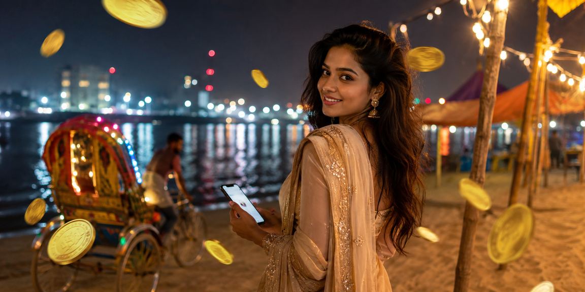 ঢাকার সমুদ্র সৈকতে মোবাইল বাজি